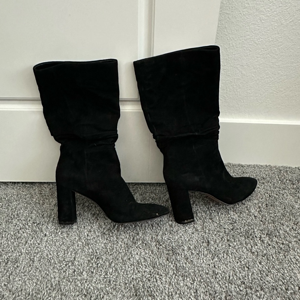 Slouch Black Women's Boots